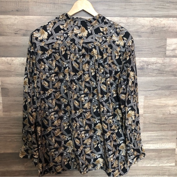 Vintage Givenchy Silk 90s Demure Blouse Size 16W - Picture 12 of 12